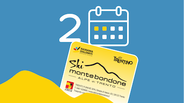 Image for: 2-Tages-Skipass Monte Bondone